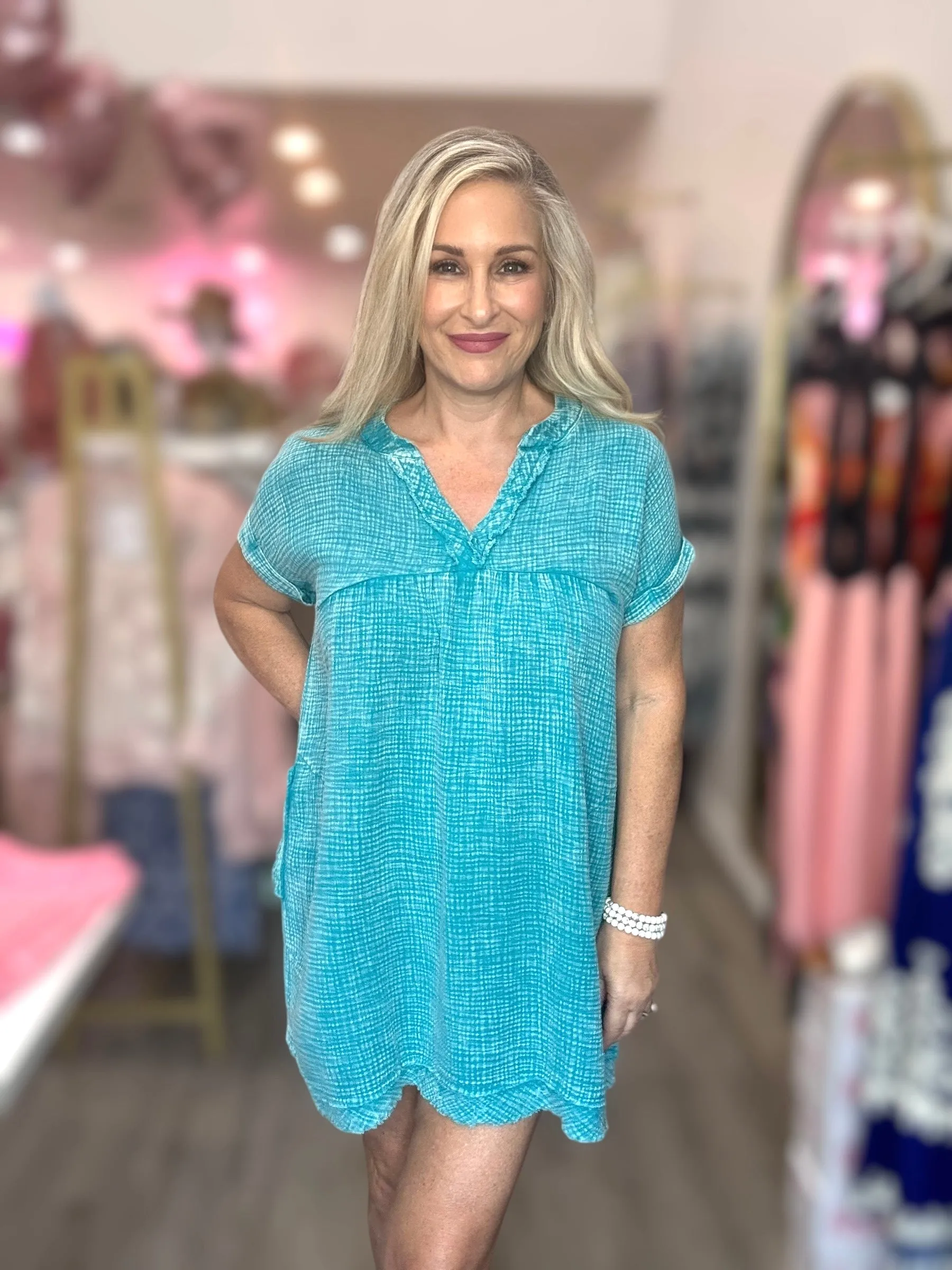 The Washed Gauze Dress
