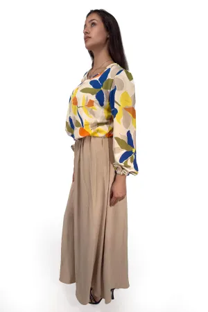 Timeless Beige Maxi Skirt