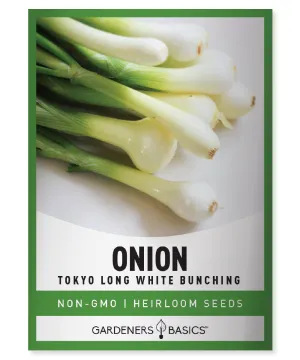 Tokyo Long White Bunching Onion Seeds