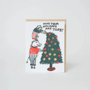 TOPS HOLIDAY TREE GREETING CARD