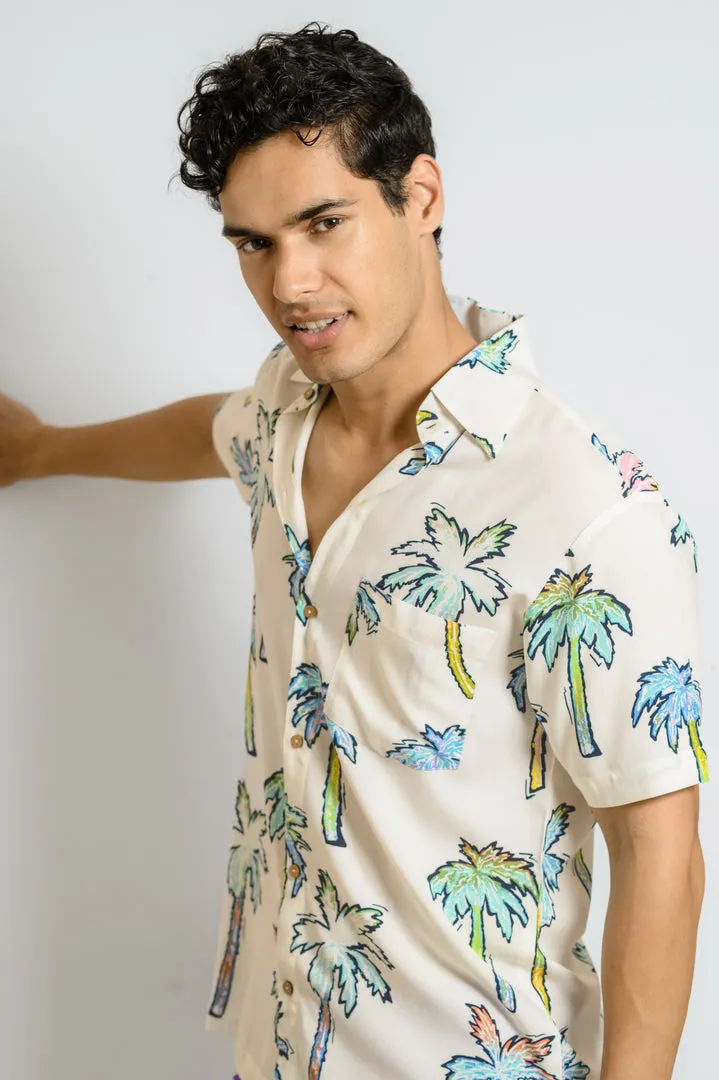 Tropical Drift – Men’s Floral Beach Shirt
