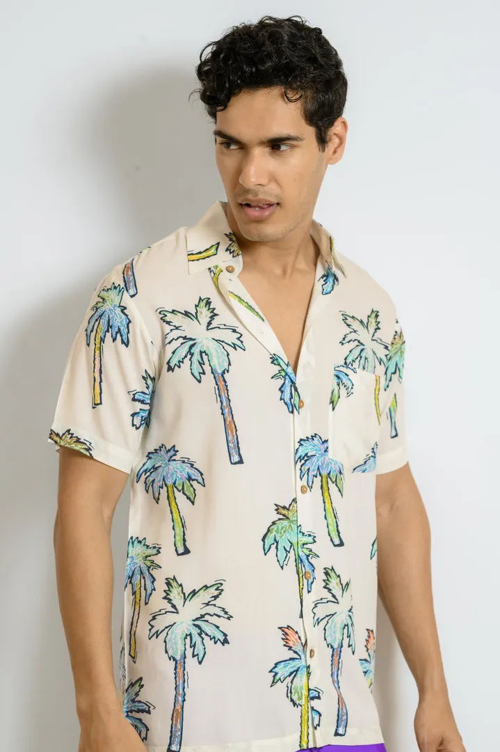 Tropical Drift – Men’s Floral Beach Shirt