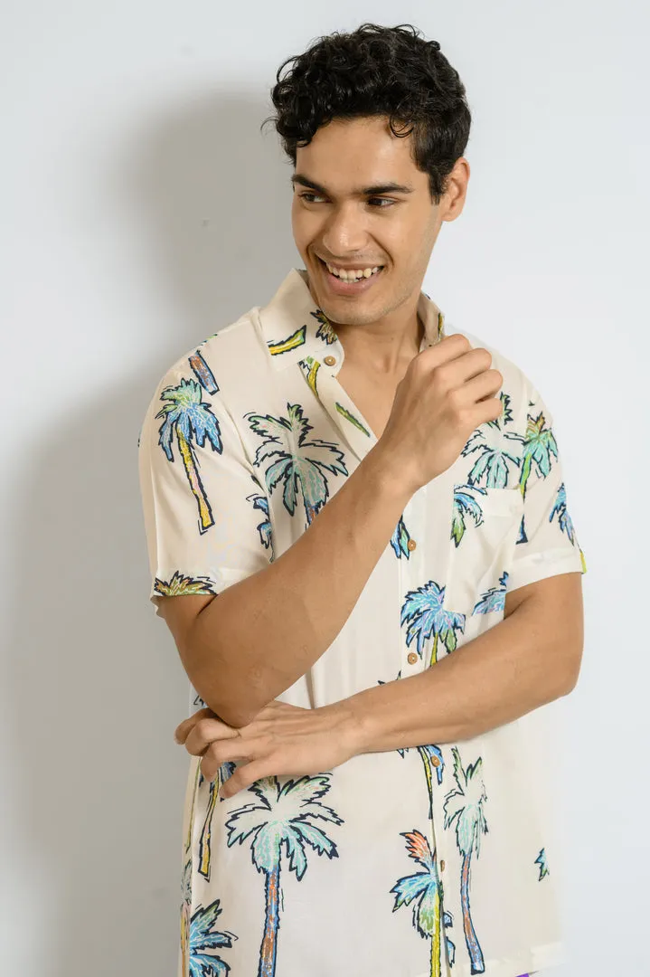 Tropical Drift – Men’s Floral Beach Shirt