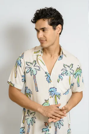Tropical Drift – Men’s Floral Beach Shirt