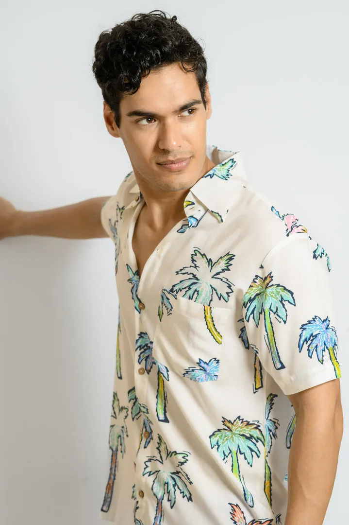 Tropical Drift – Men’s Floral Beach Shirt