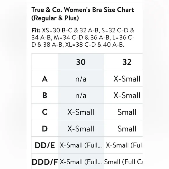 True &amp; Co NEW Body lift v neck bralette