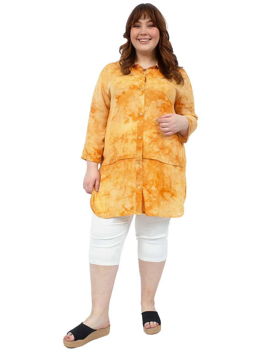Turtle Dove Blouse - Gold Print**