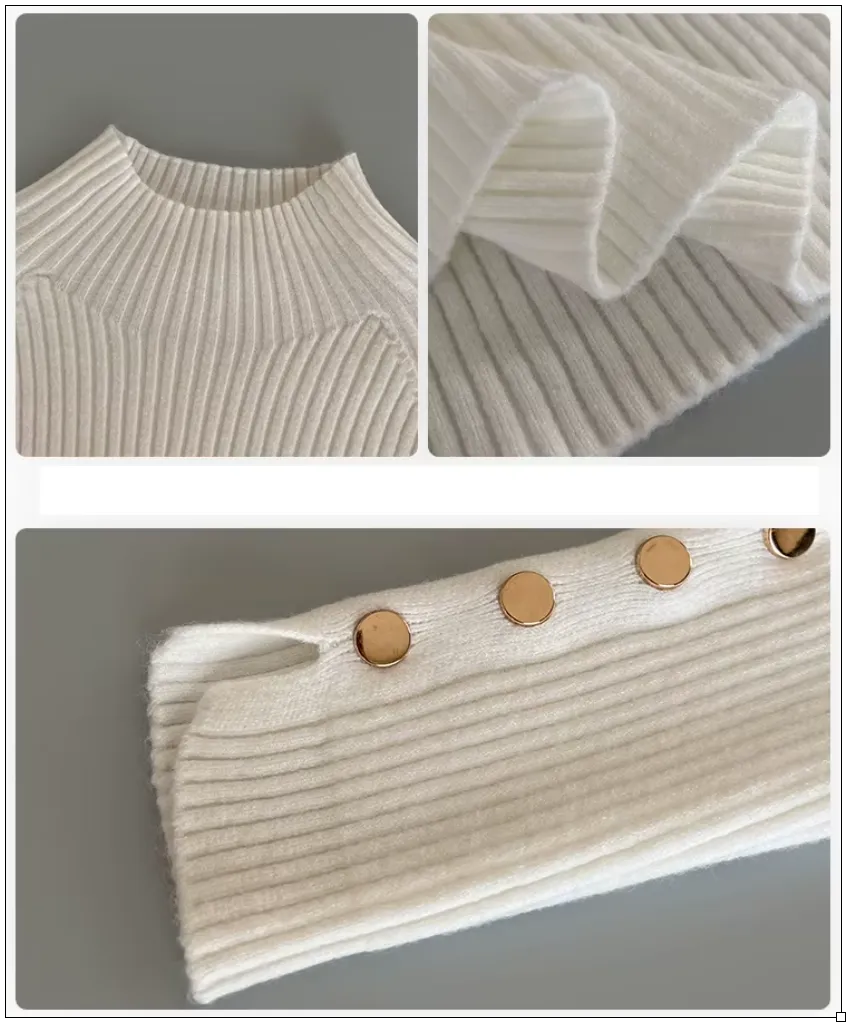 Turtleneck Ribbed Sweater