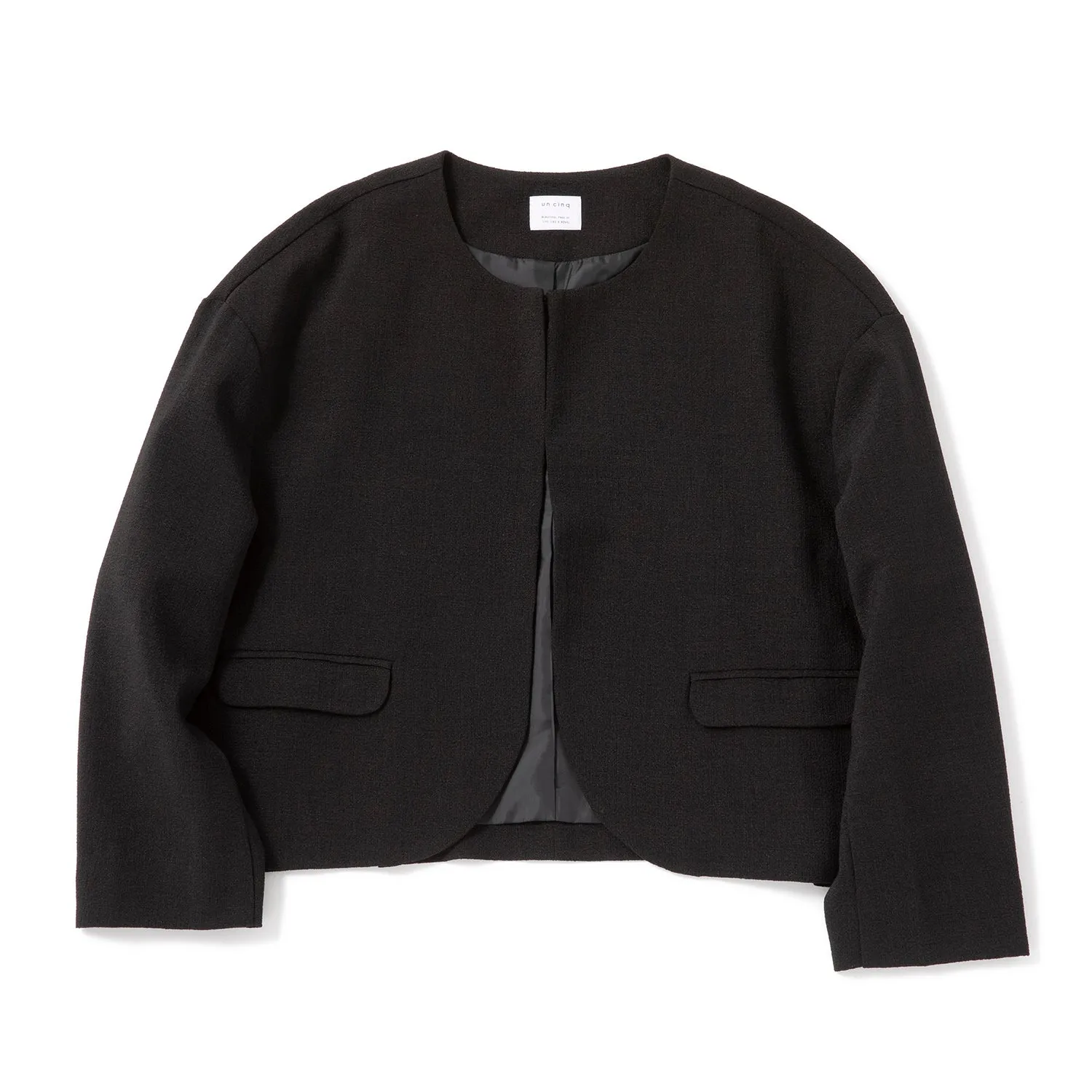 uncinq | アンサンク　Crepe Crewneck Jacket