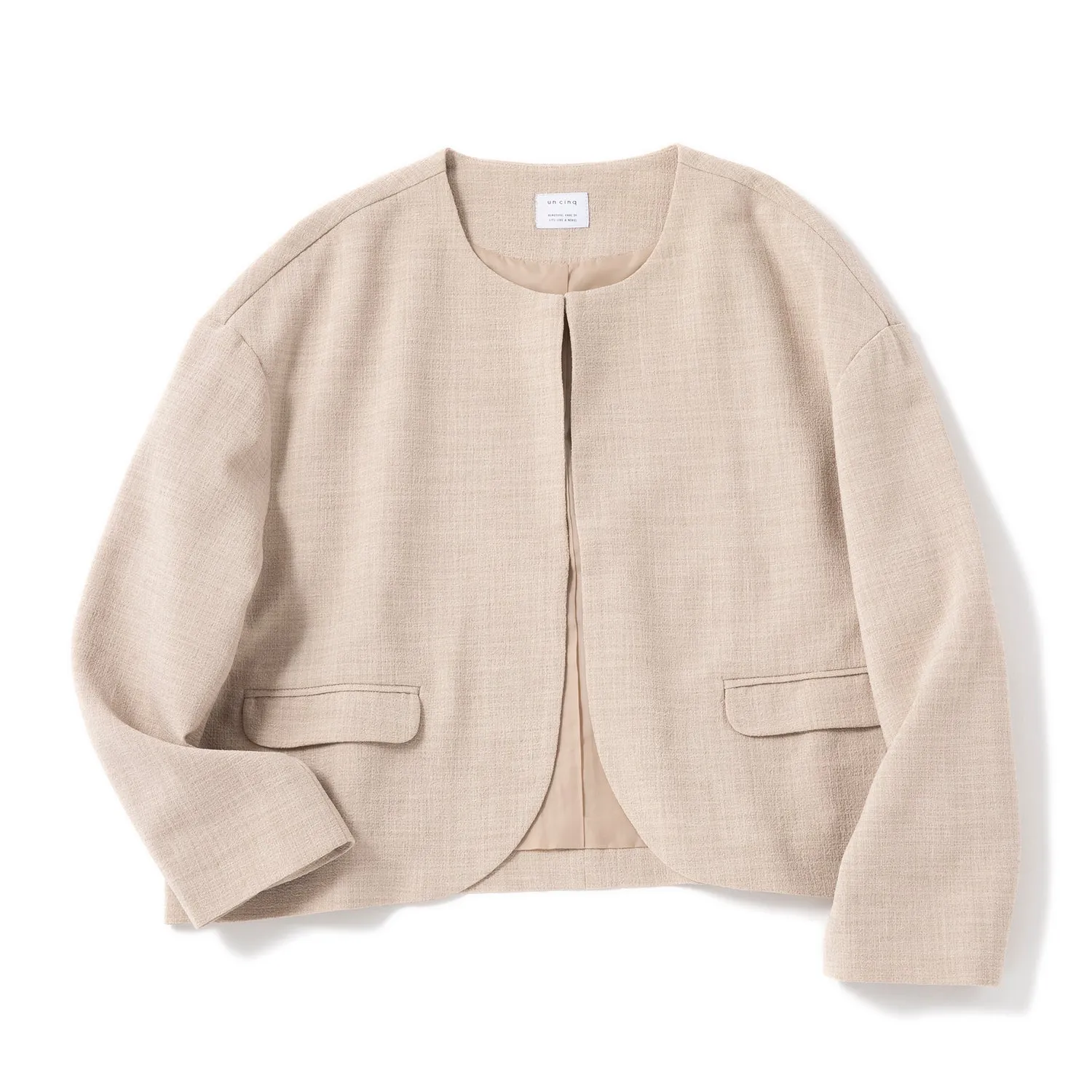 uncinq | アンサンク　Crepe Crewneck Jacket