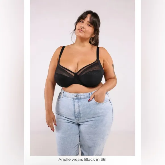 Understance NEW Salma FlexWire Full Coverage Lace Bra - Black 38DD