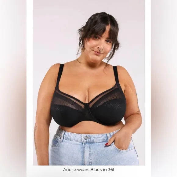 Understance NEW Salma FlexWire Full Coverage Lace Bra - Black 38DD