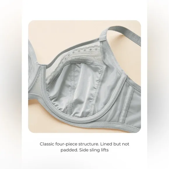 Understance NEW Salma FlexWire Full Coverage Lace Bra - Black 38DD