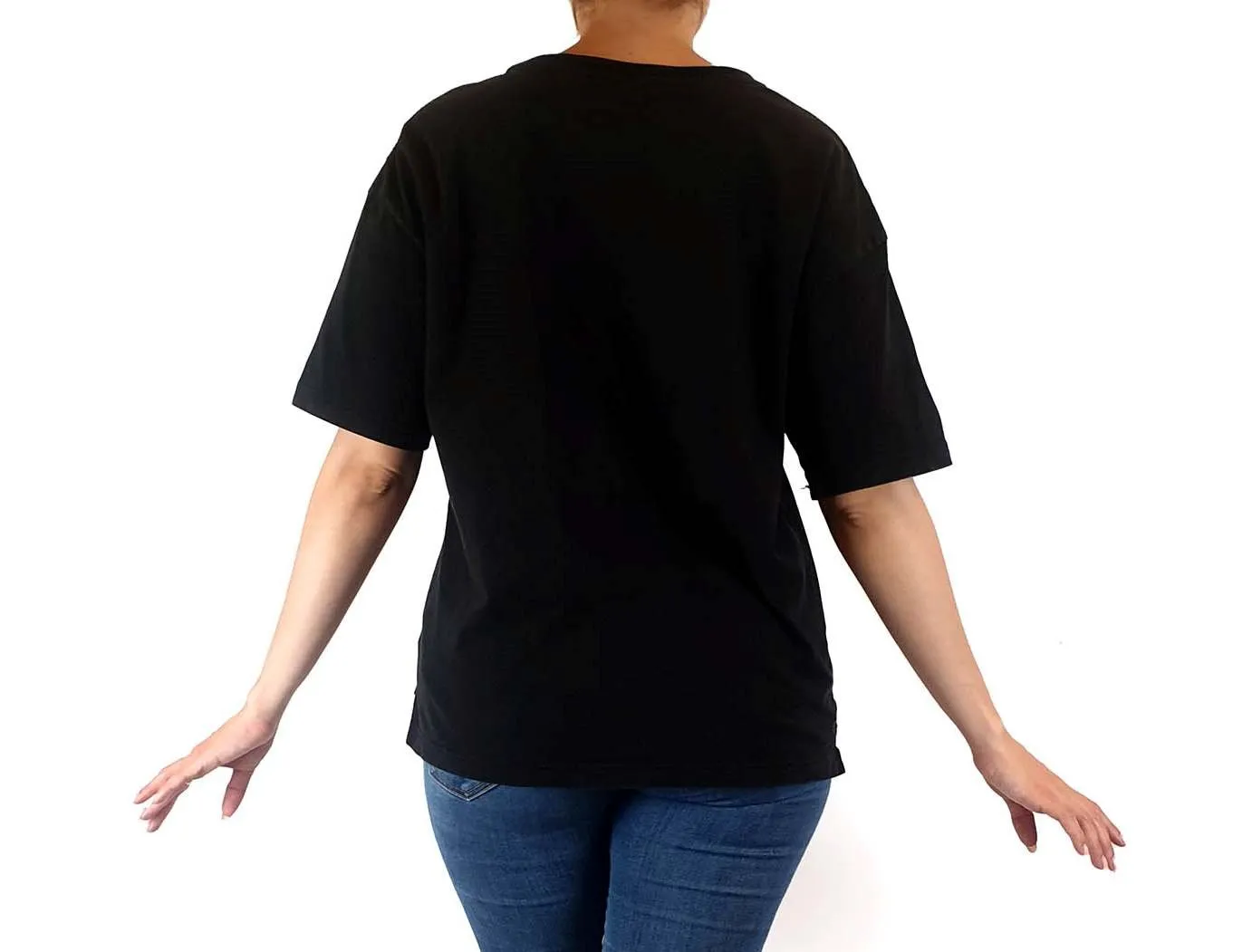 Uniqlo x Scandanavian Pattern Collection black top with cute pocket size S