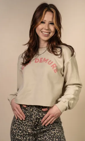 Very Demure Crop Sweatshirt