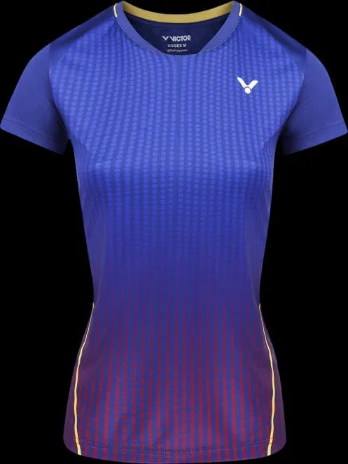 Victor Team Line Womens Badminton T-Shirt T-14101 B - Blue