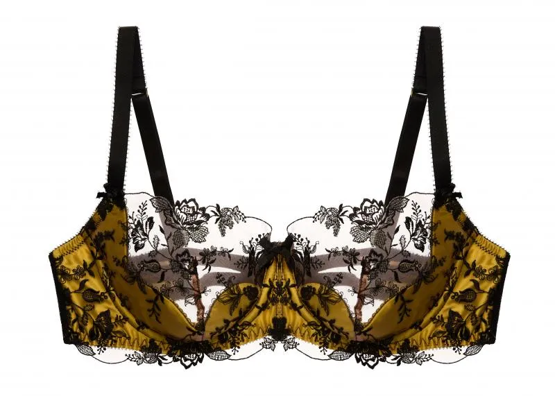 Victresse Balconette Bra - Chartreuse/Black -