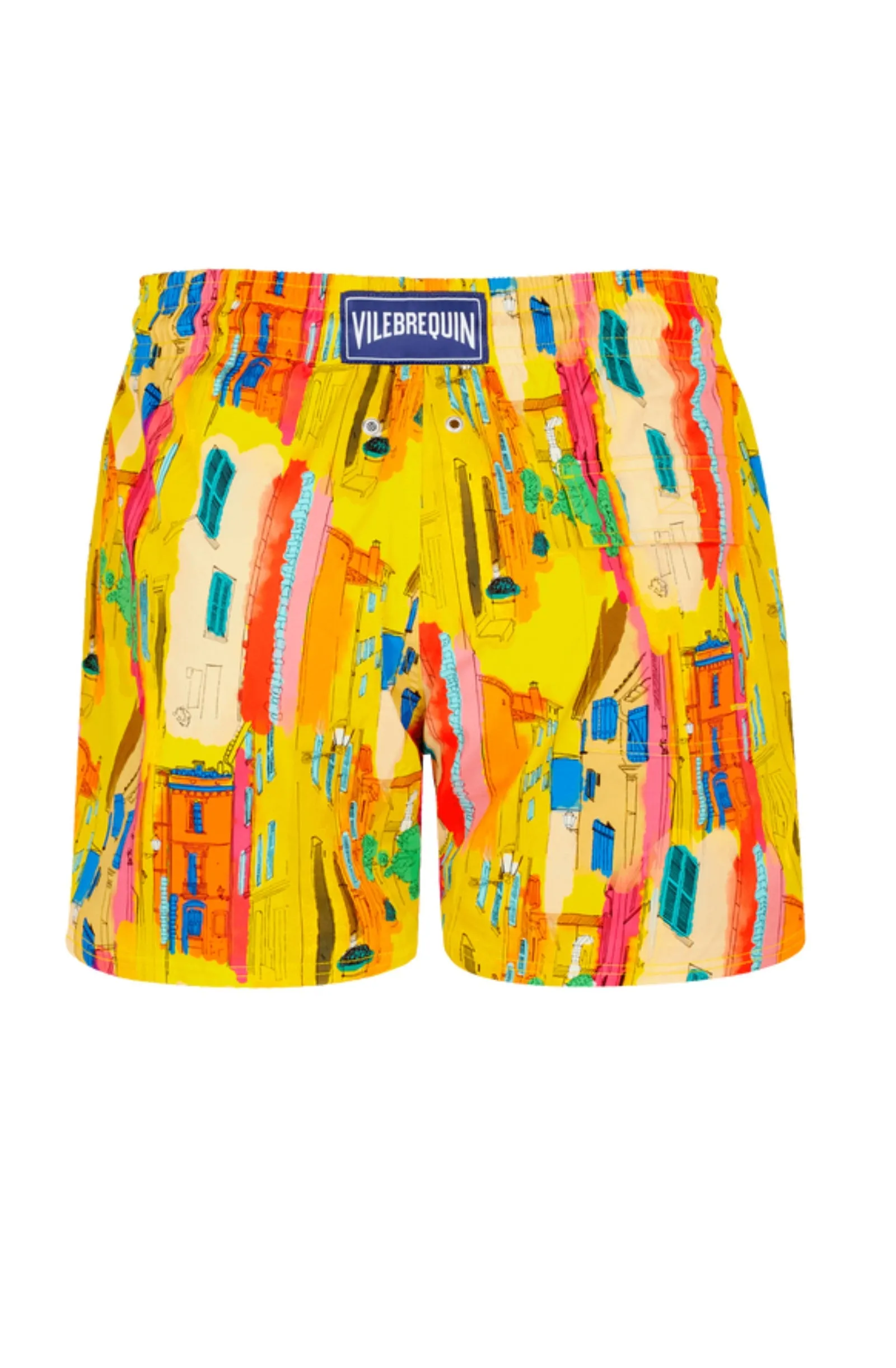 VILEBREQUIN Men Stretch Swim Trunks Sunny Streets
