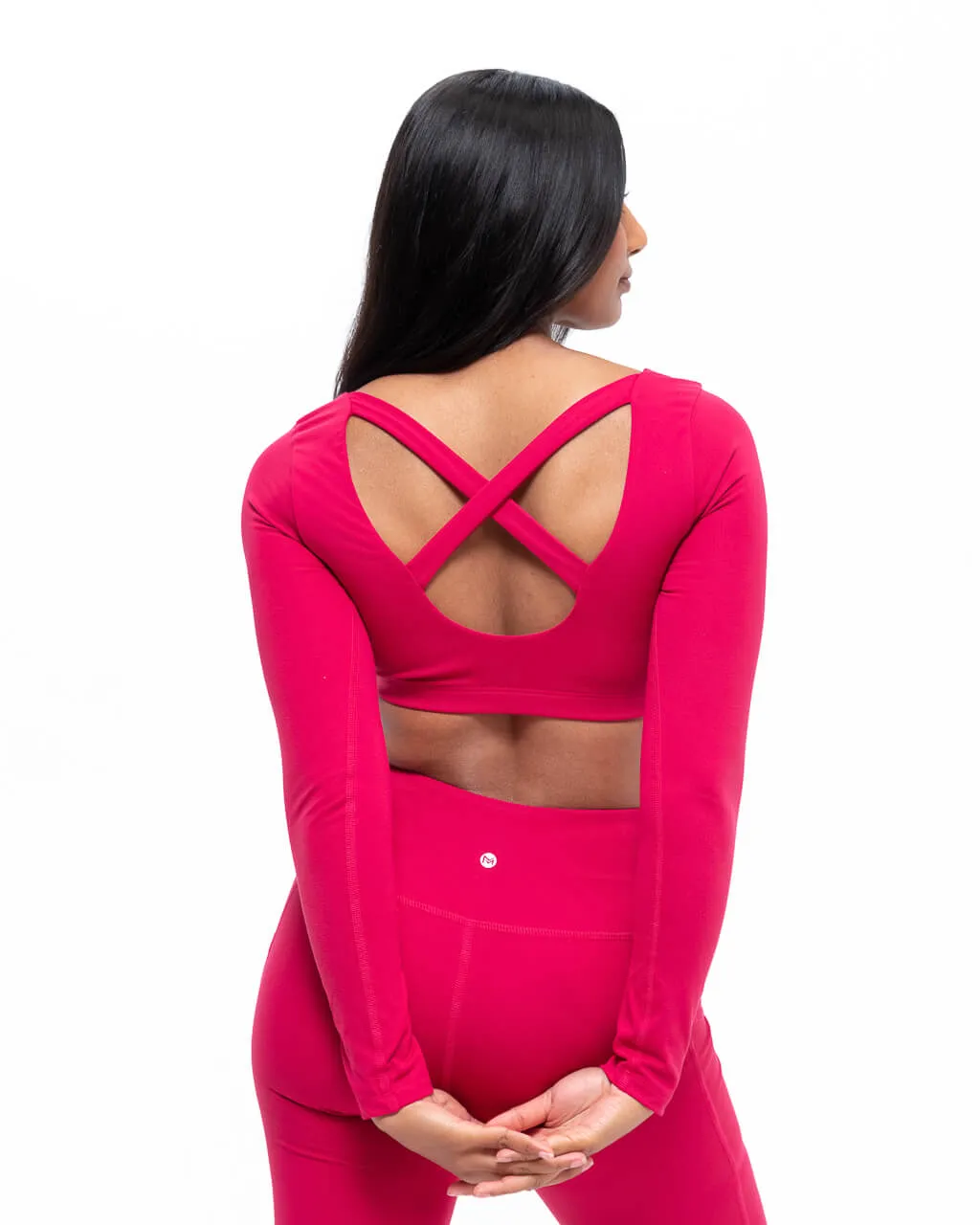 Vital Long Sleeve Bra | Cranberry