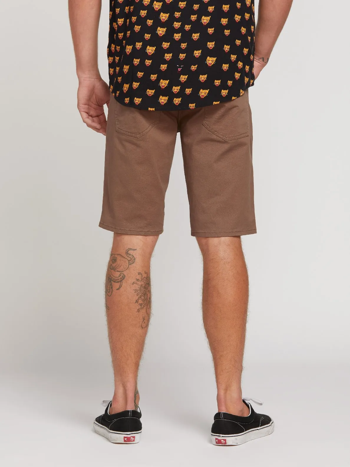 VOLCOM SOLVER LITE 5 POCKET SHORT MUSHROOM