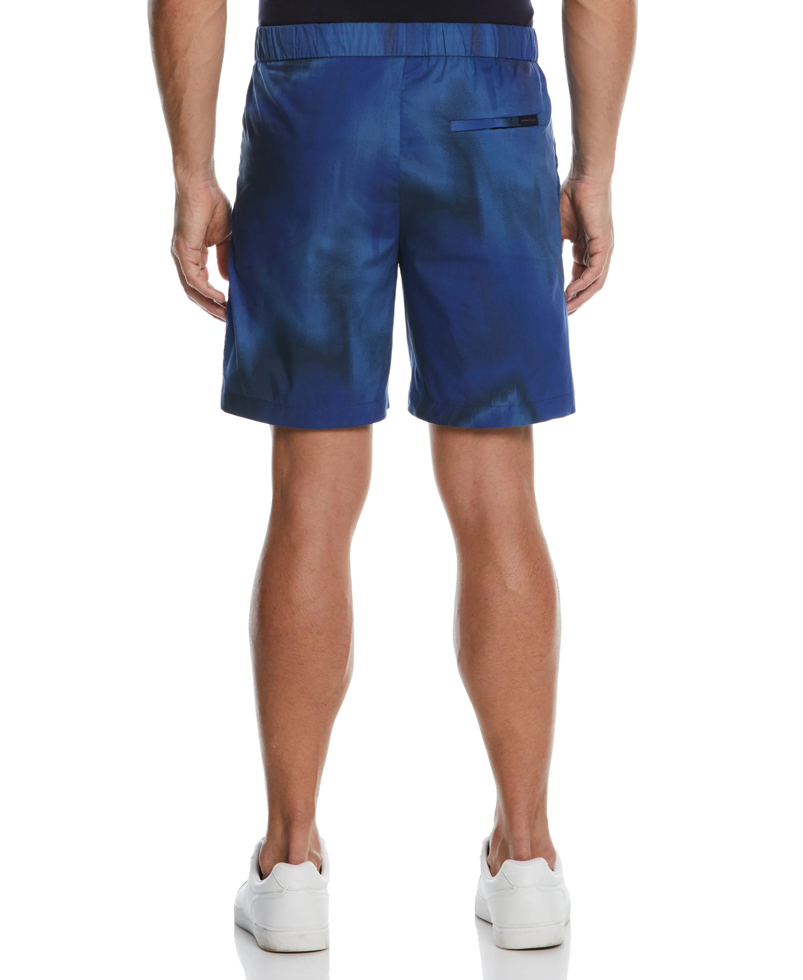 Watercolor Print Stretch Pull-On Short
