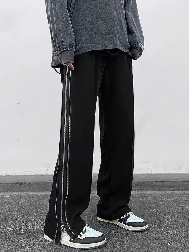 Wide-leg trousers with side splits, Claud style