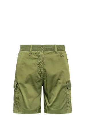 Women's shorts in stretch satin