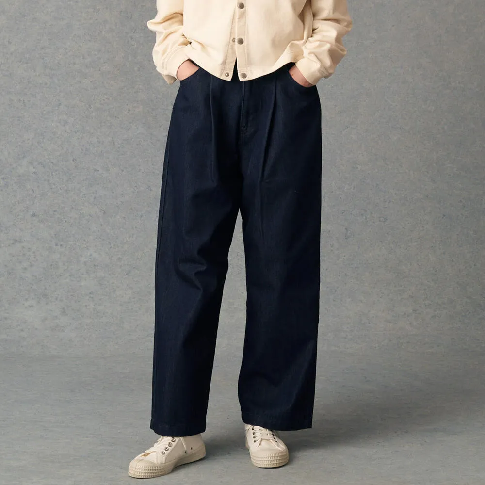 WOMEN'S T/C DENIM EASY TUCK PANTS