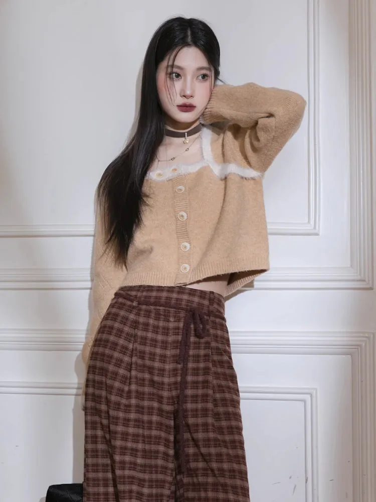 Wool soft fake two-piece sweater【s0000005784】