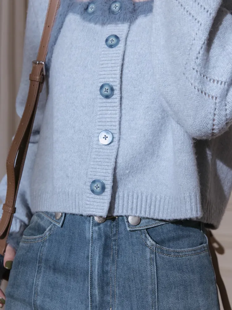 Wool soft fake two-piece sweater【s0000005784】