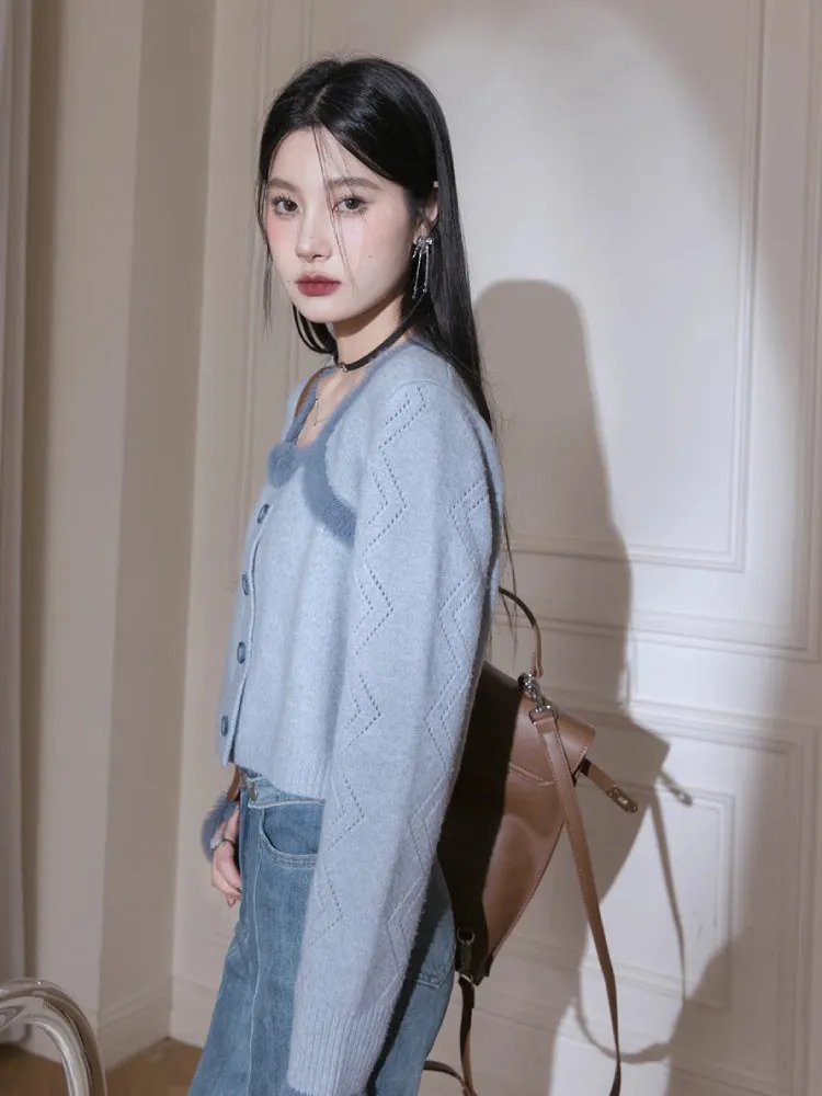 Wool soft fake two-piece sweater【s0000005784】