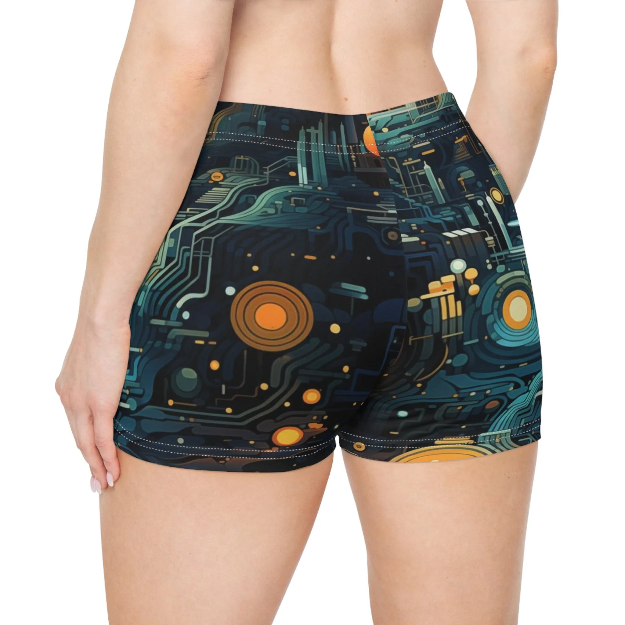 Workout Shorts - Hildegund Tadasana 8bit