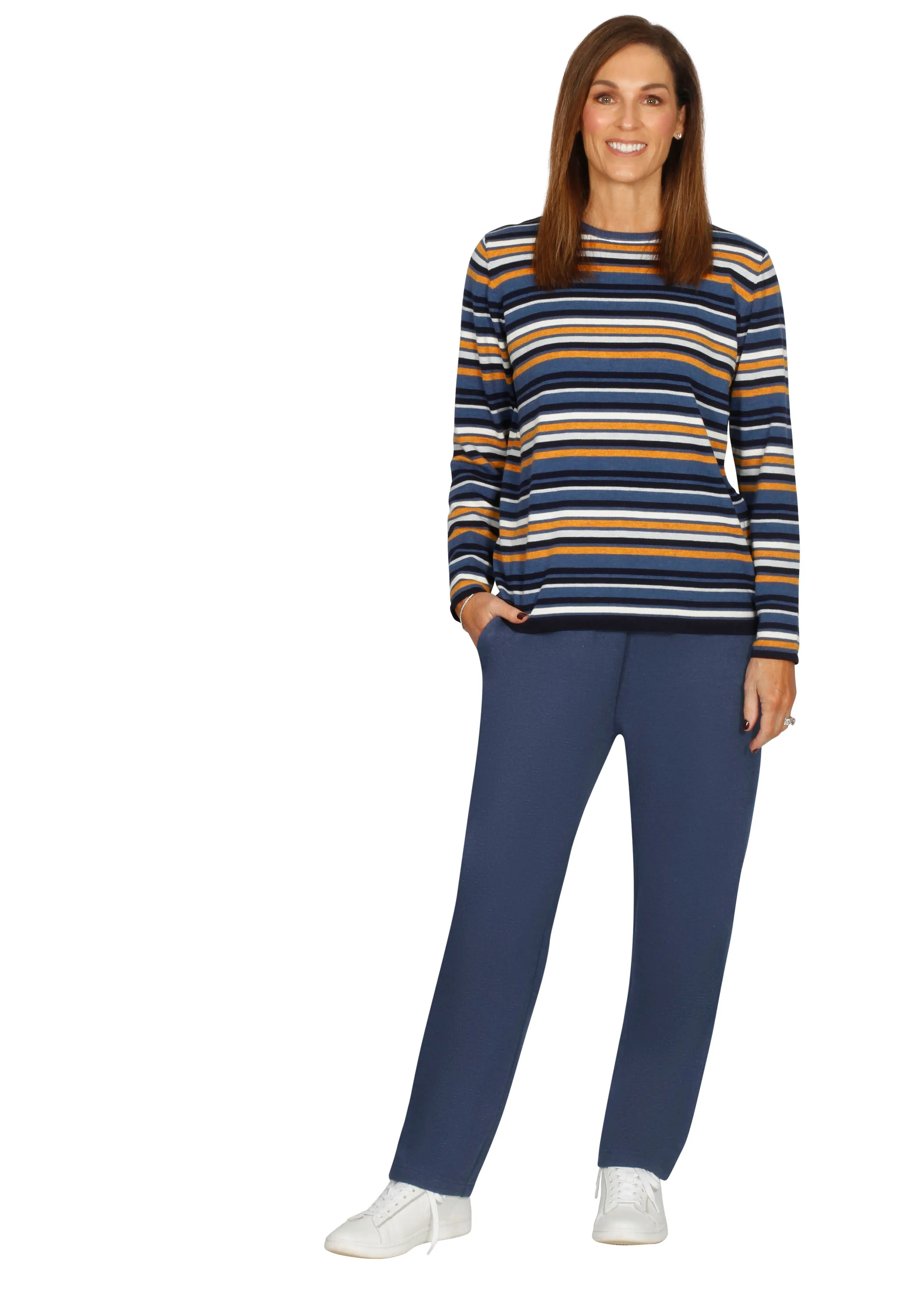 Yarn Dyed Stripe Crew