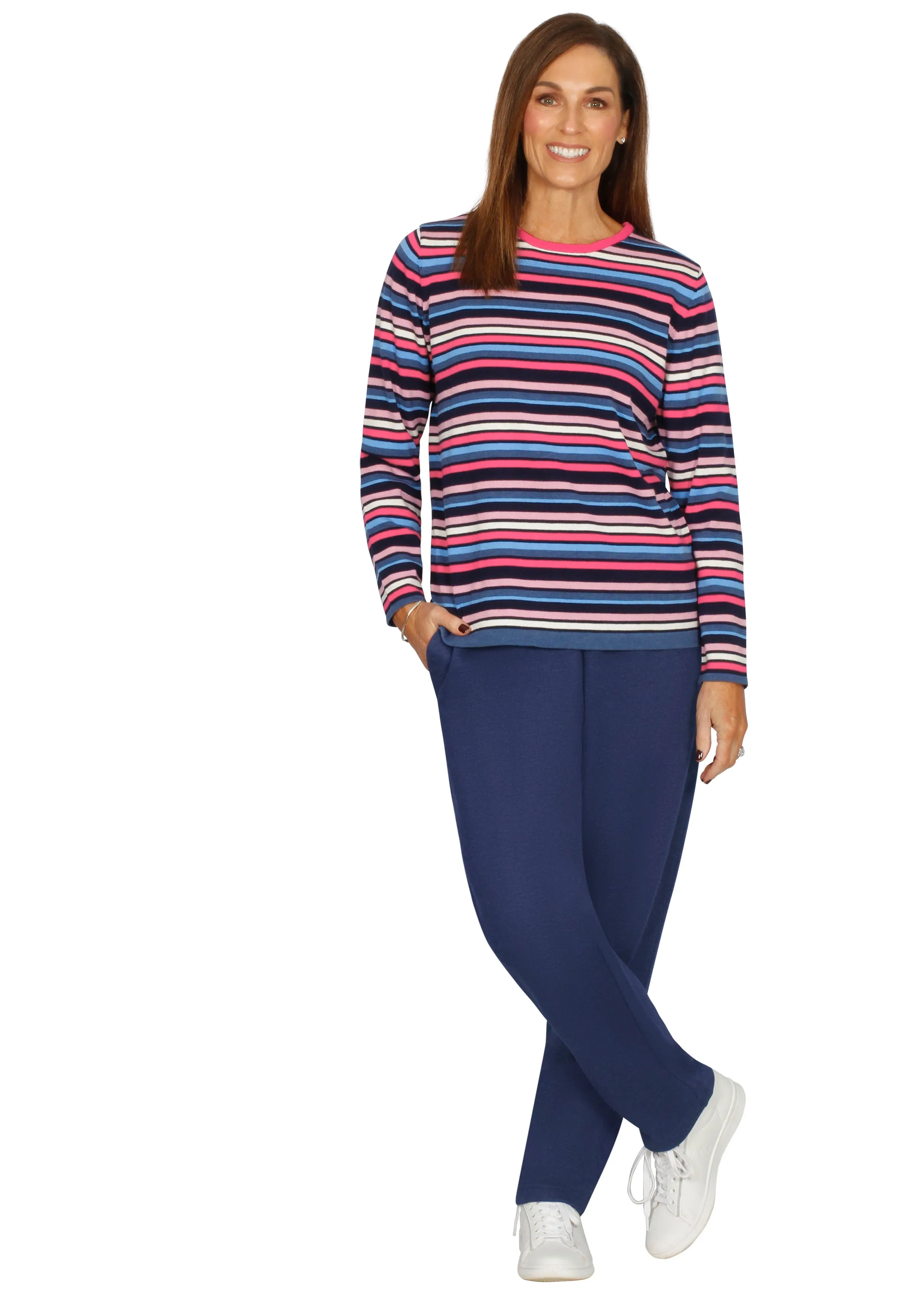 Yarn Dyed Stripe Crew