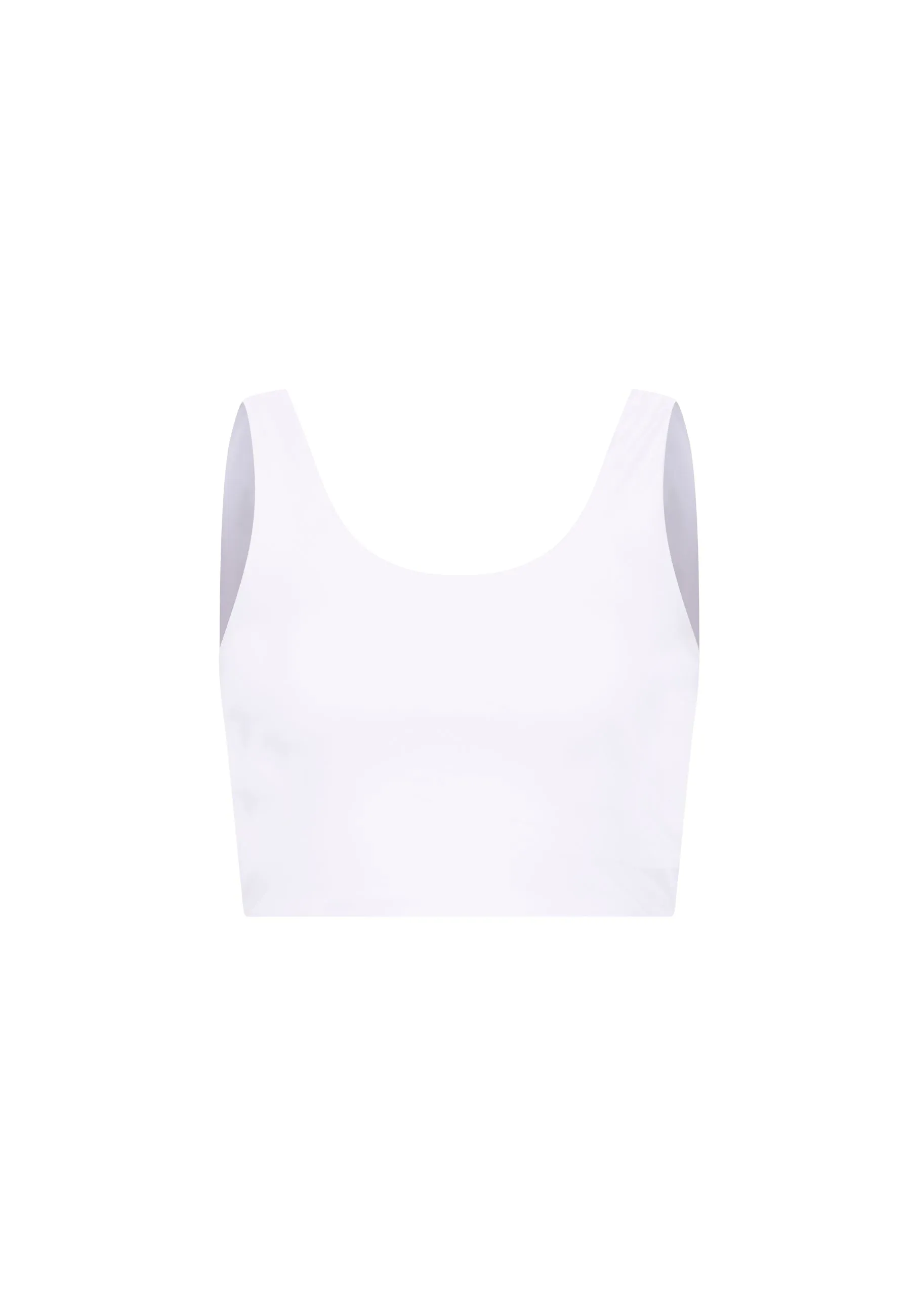 Yoga Midi Scoop Bra - White